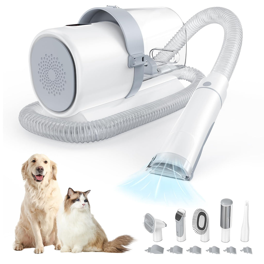 Sweetcrispy Pet Grooming Vacuum Kit – Cordless, Low Noise, 2.5L